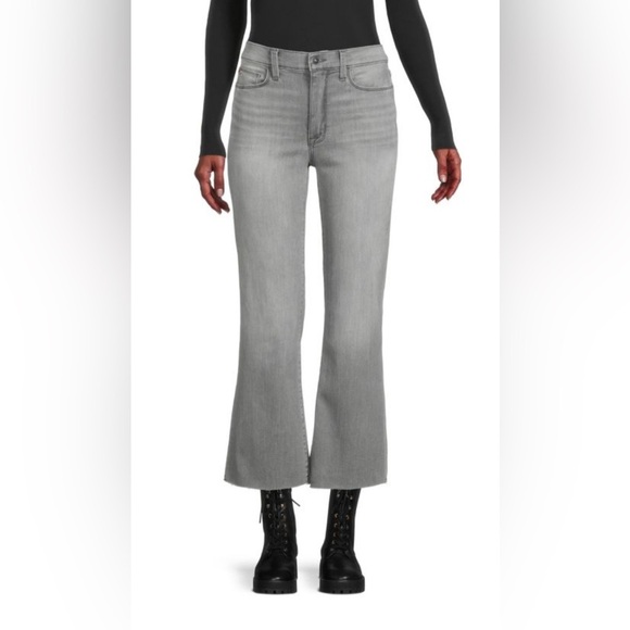 Hudson Jeans Grey Blair High Rise Cropped Bootcut Jeans size 27 - Picture 1 of 12